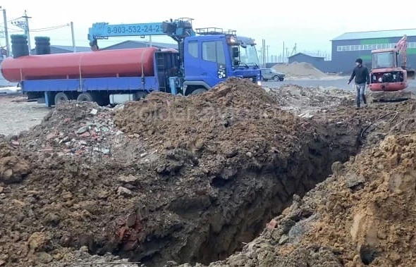 Монтаж газгольдера Реал Инвест под ключ в Подольске подземно